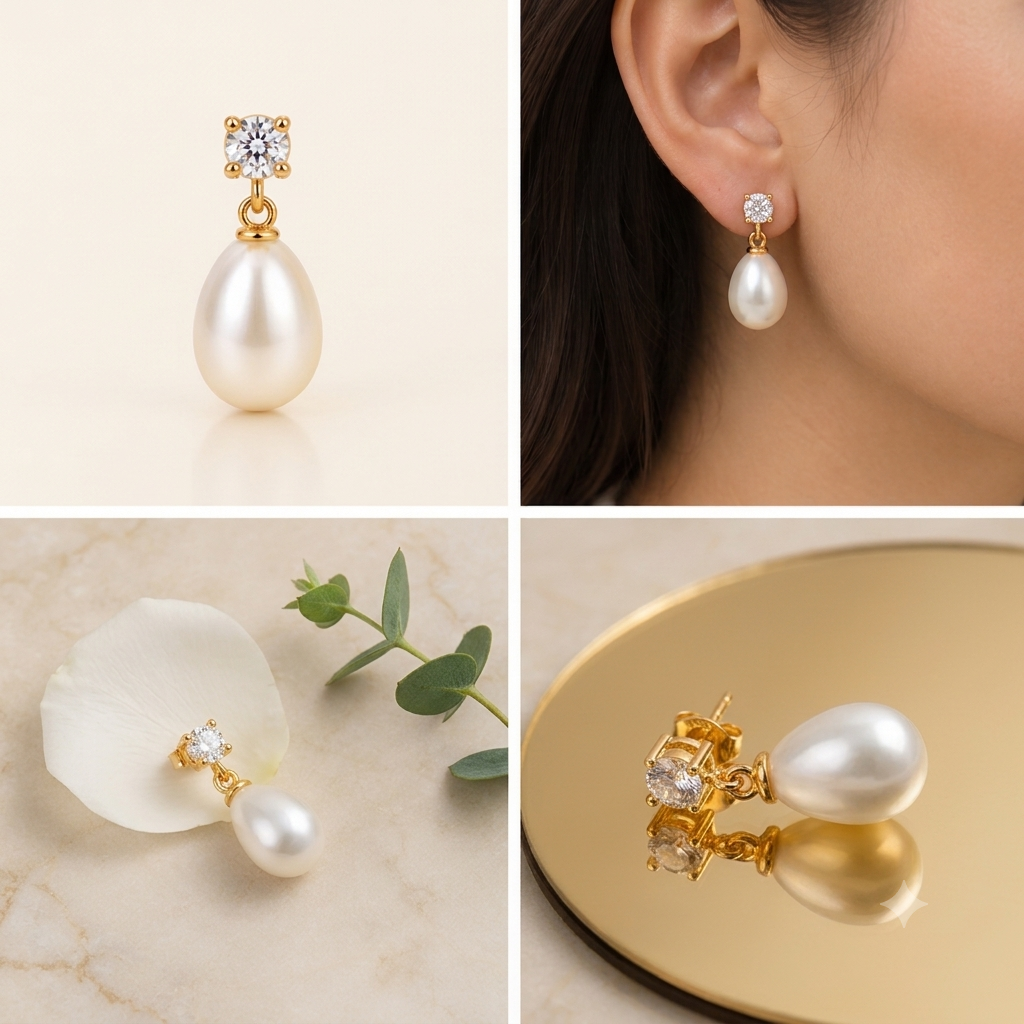 Elegant Pearl Drop Earrings